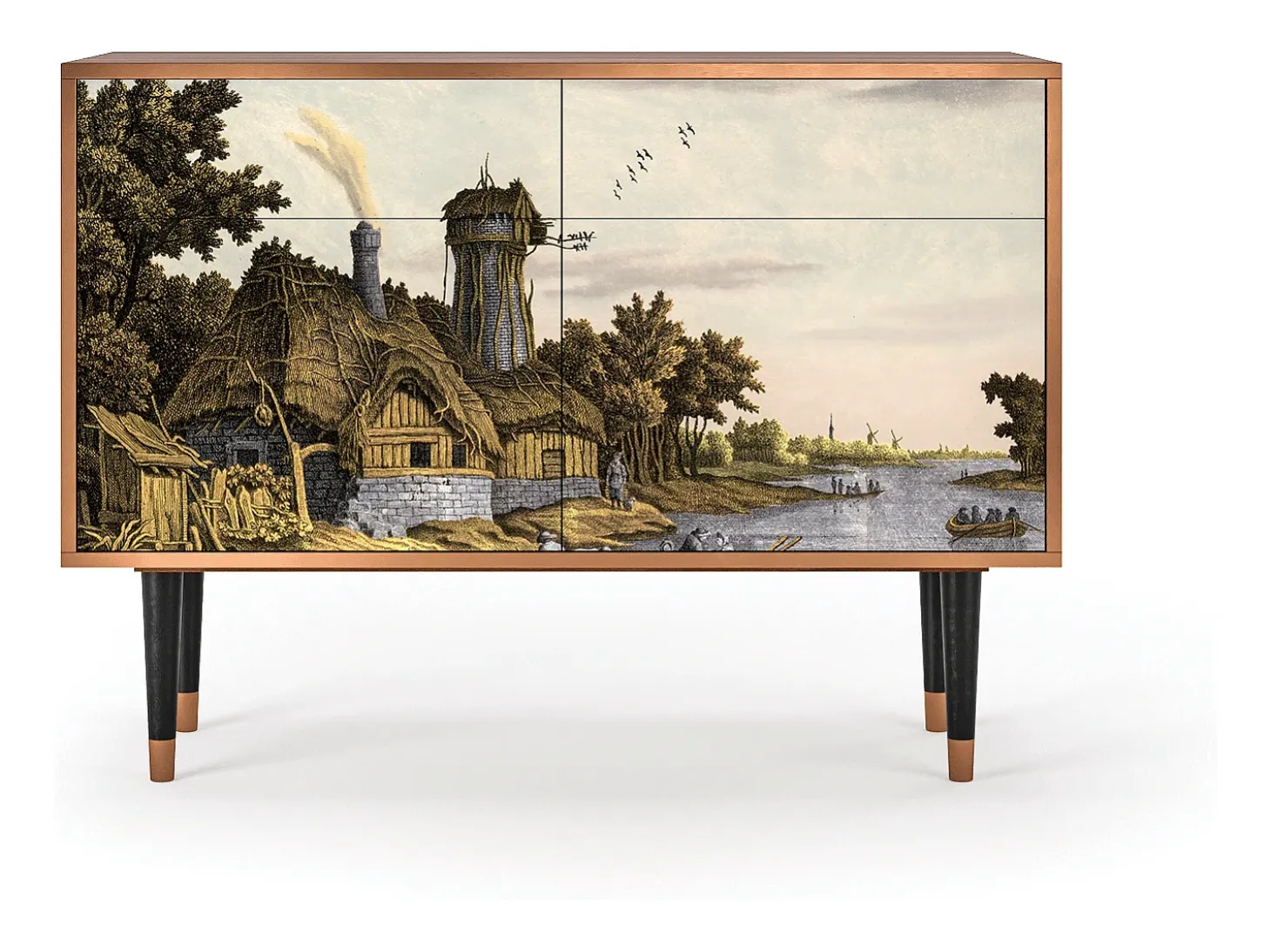 Aparador - 115x85x48 cm - BS4 - Mill along a River, Nogal