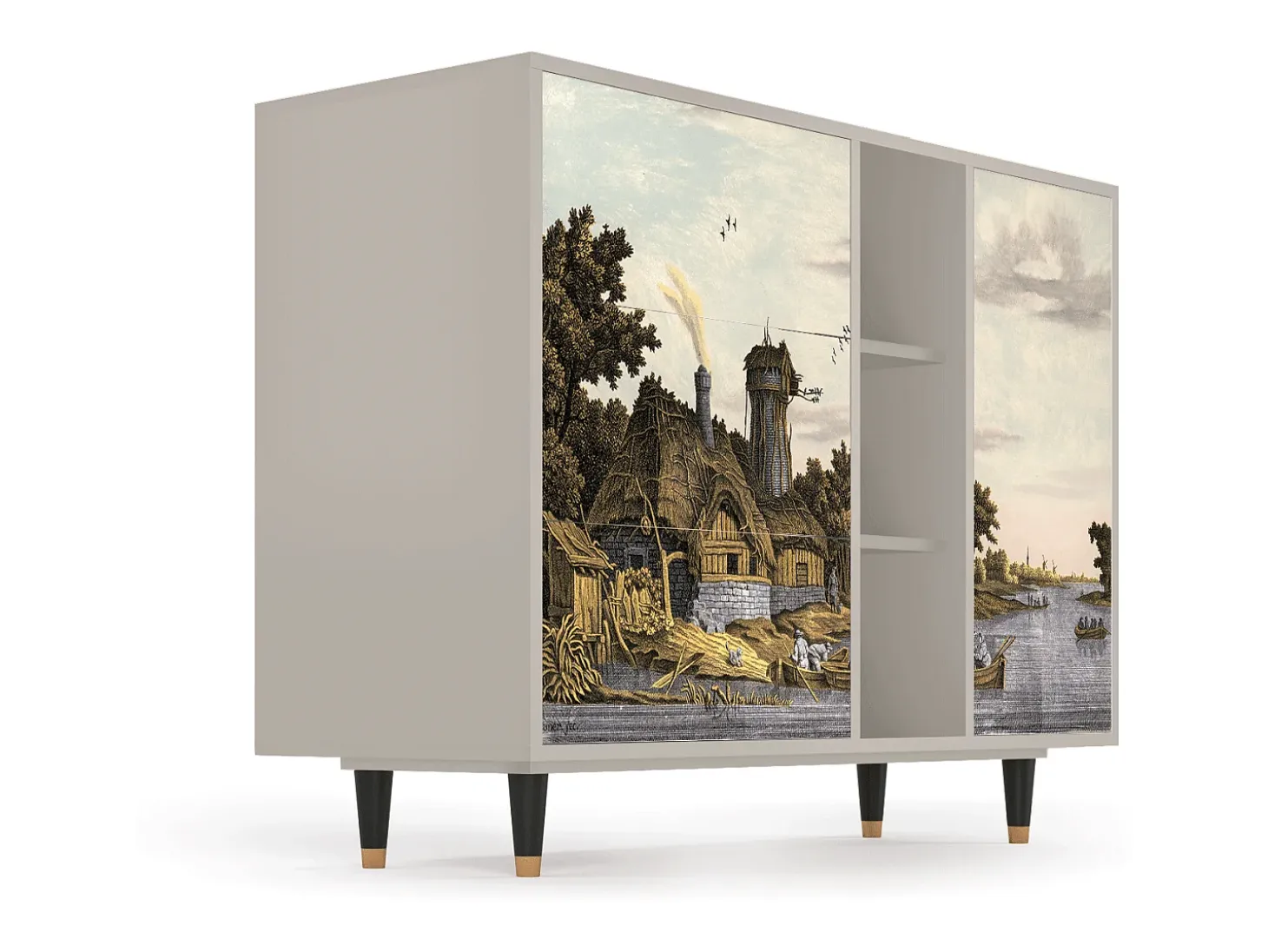 Aparador - 125x98x48 cm - BS2 - Mill along a River, Arena