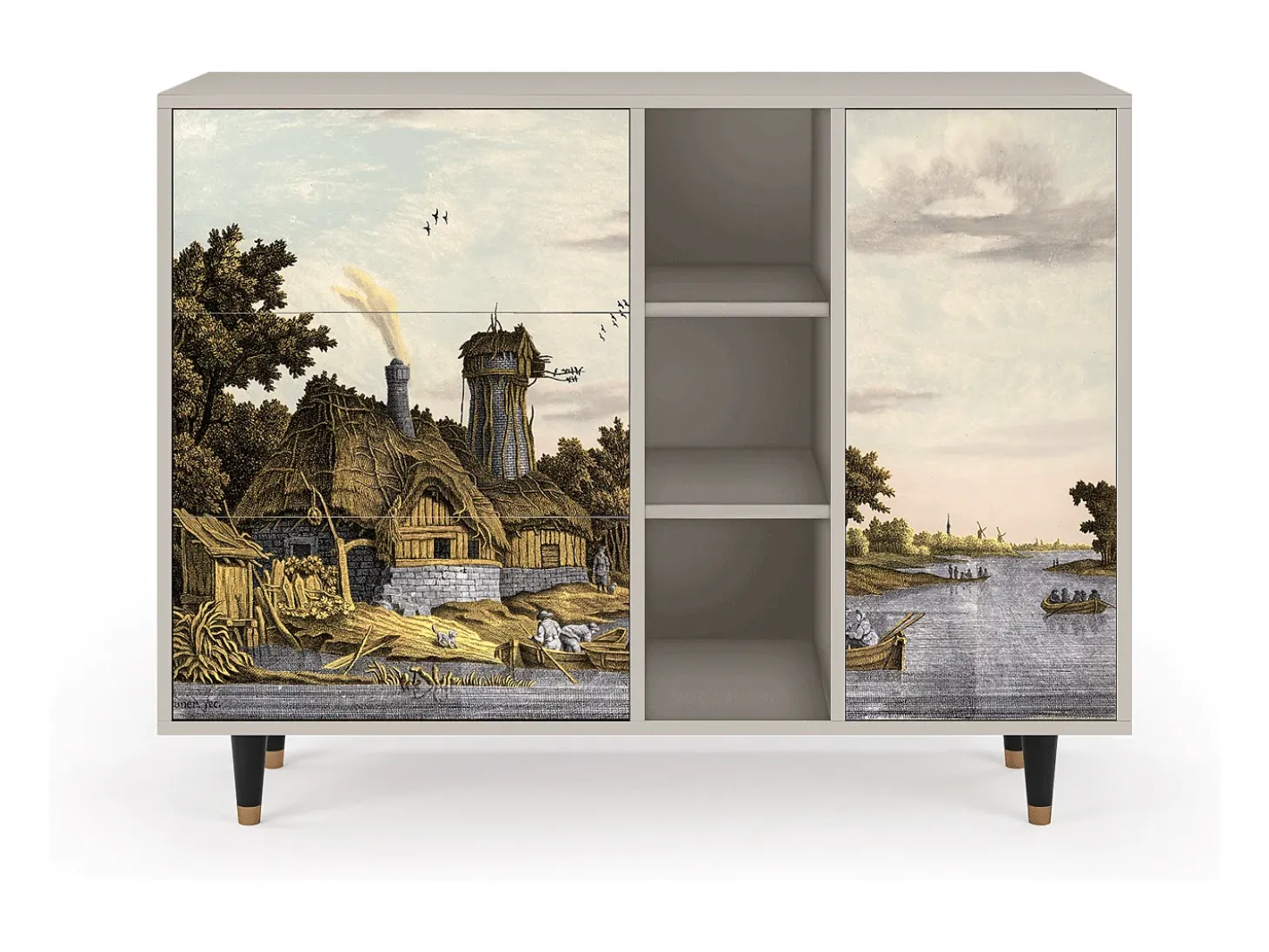 Aparador - 125x98x48 cm - BS2 - Mill along a River, Arena