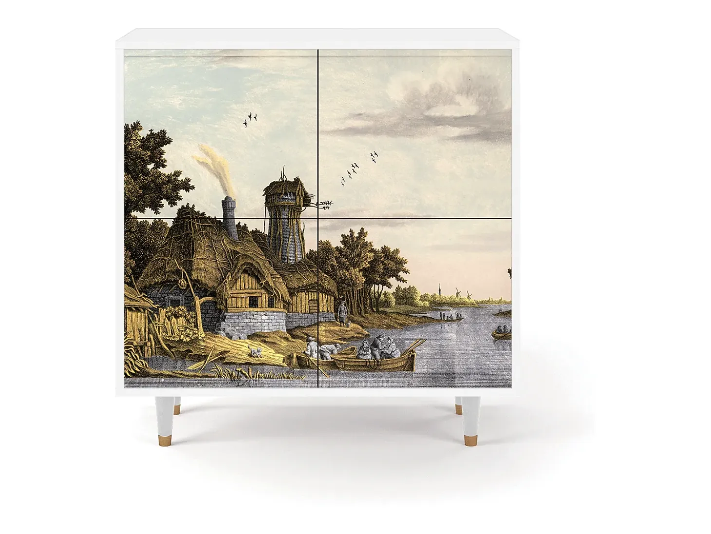 Aparador - 94x96x48 cm - BS3 - Mill along a River, Blanco