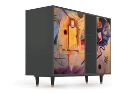 Aparador - 125x98x48 cm - BS2 - Modern Art, Antracita