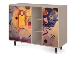 Aparador - 125x98x48 cm - BS2 - Modern Art, Latte