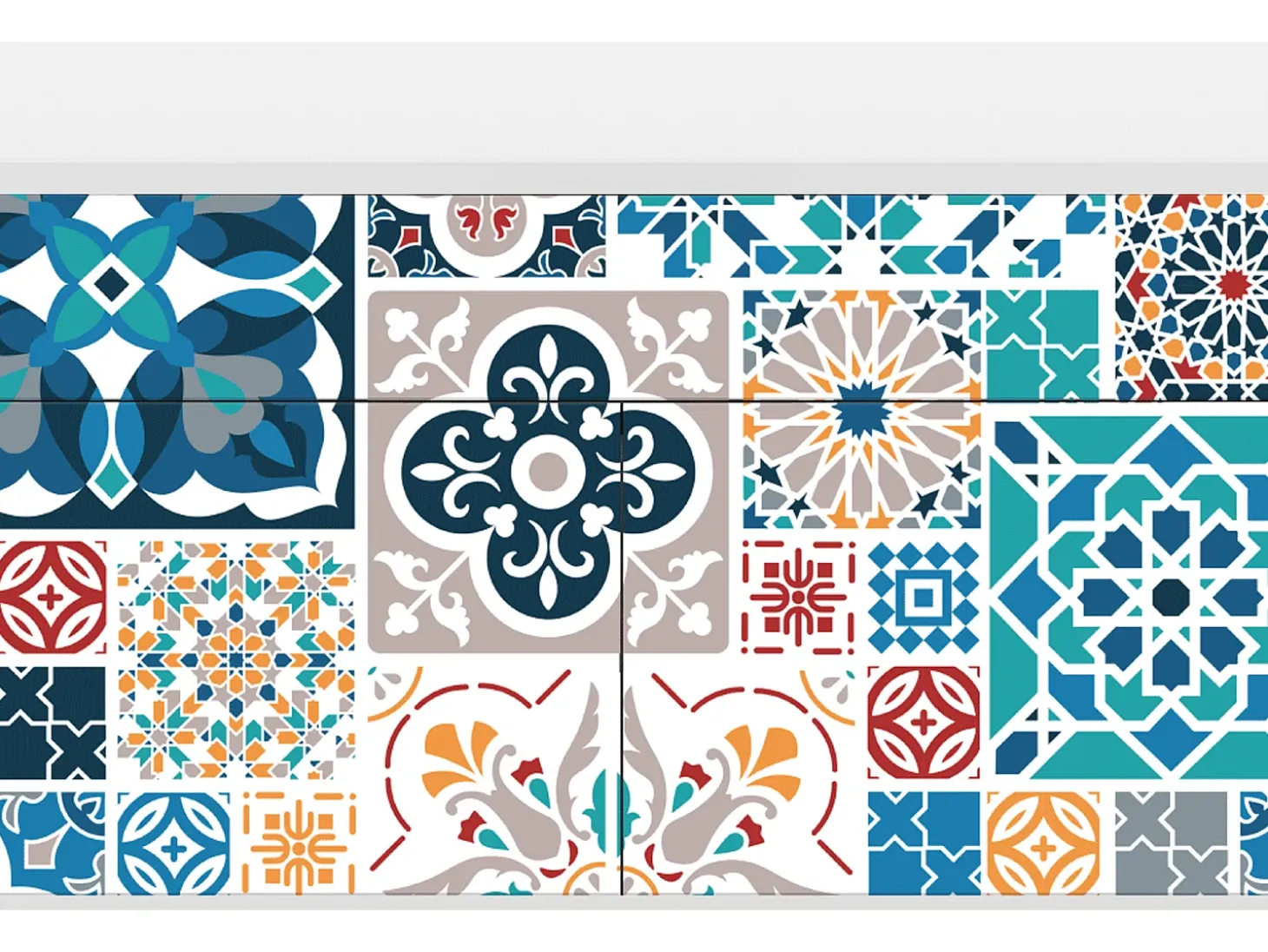 Aparador - 115x85x48 cm - BS4 - Moroccan Market, Blanco