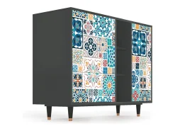 Aparador - 125x98x48 cm - BS2 - Moroccan Market, Antracita