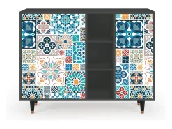 Aparador - 125x98x48 cm - BS2 - Moroccan Market, Antracita