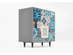 Aparador - 94x96x48 cm - BS3 - Moroccan Market, Gris