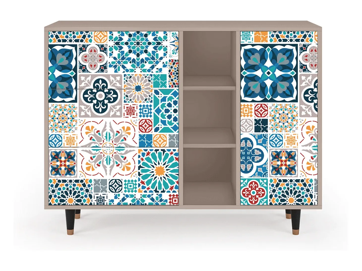 Aparador - 125x98x48 cm - BS2 - Moroccan Market, Latte