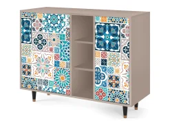 Aparador - 125x98x48 cm - BS2 - Moroccan Market, Latte