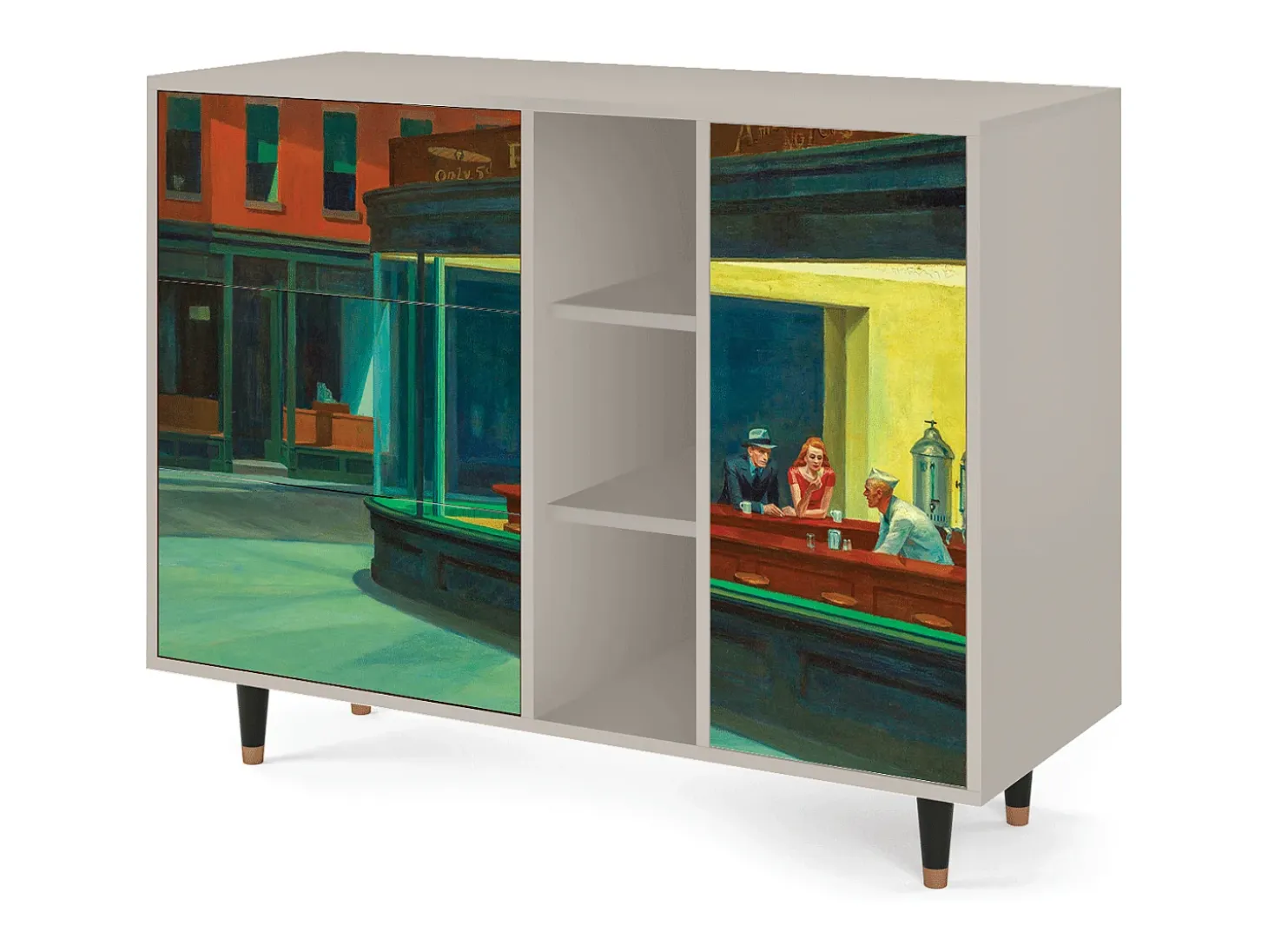Aparador - 125x98x48 cm - BS2 - Nighthawks by Hopper, Arena
