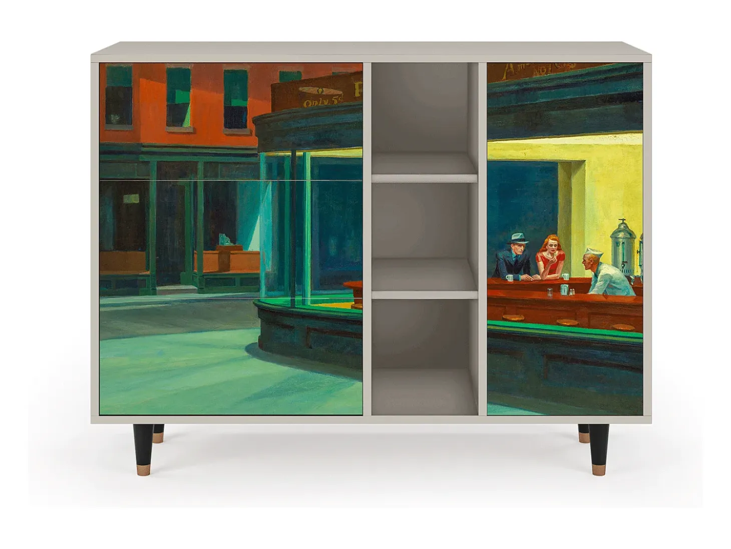 Aparador - 125x98x48 cm - BS2 - Nighthawks by Hopper, Arena