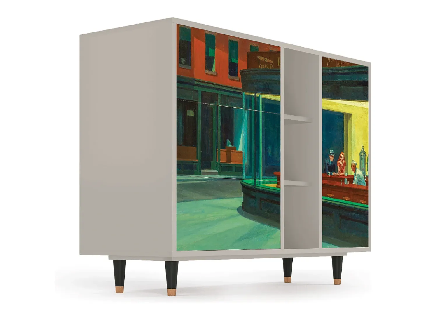Aparador - 125x98x48 cm - BS2 - Nighthawks by Hopper, Arena