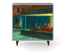 Aparador - 94x96x48 cm - BS3 - Nighthawks by Hopper, Gris