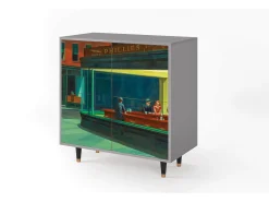 Aparador - 94x96x48 cm - BS3 - Nighthawks by Hopper, Gris