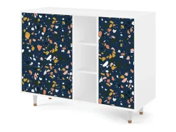Aparador - 125x98x48 cm - BS2 - Night Sky Langhterns, Blanco