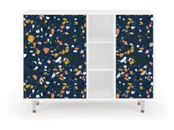 Aparador - 125x98x48 cm - BS2 - Night Sky Langhterns, Blanco