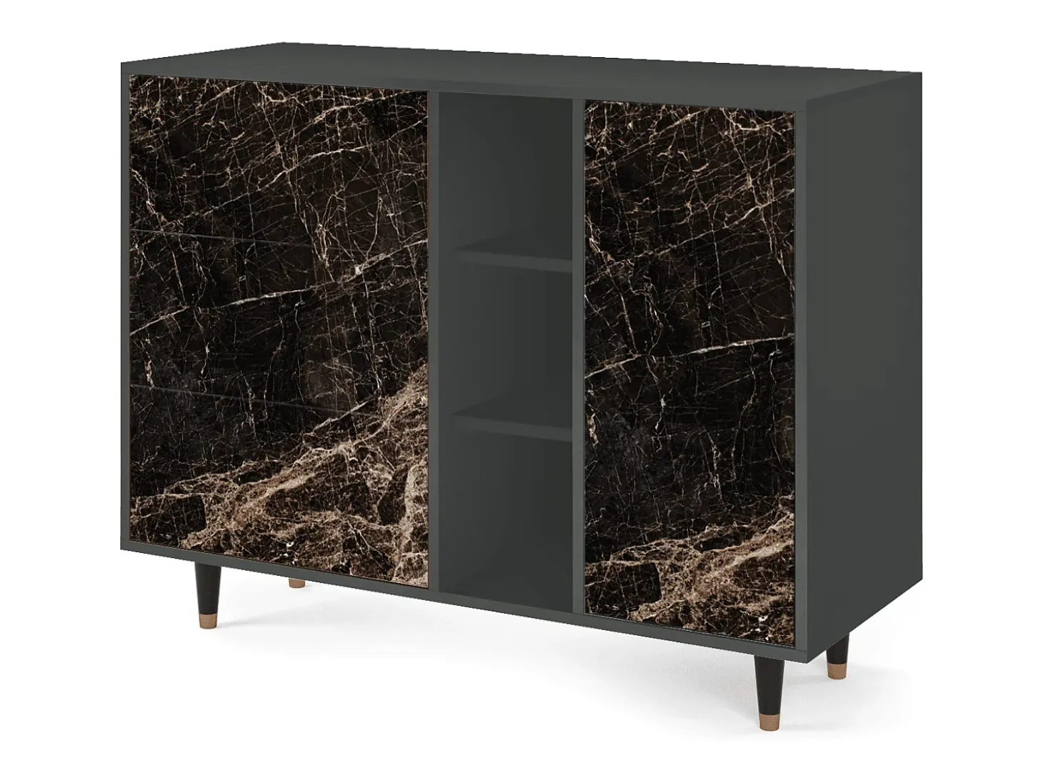 Aparador - 125x98x48 cm - BS2 - Night Abyss, Antracita
