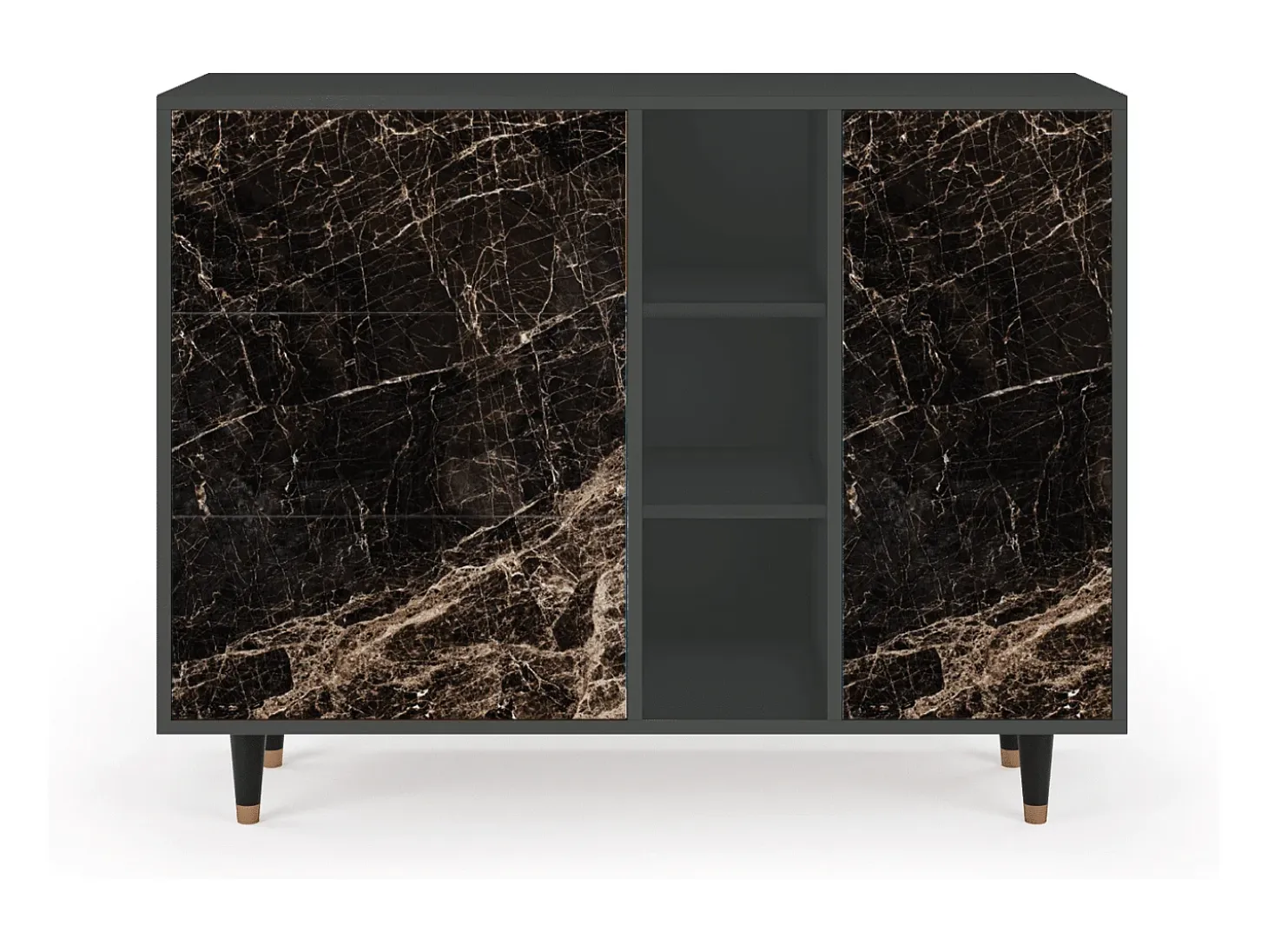 Aparador - 125x98x48 cm - BS2 - Night Abyss, Antracita