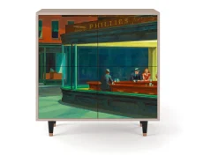 Aparador - 94x96x48 cm - BS3 - Nighthawks by Hopper, Latte