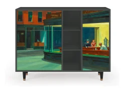 Aparador - 125x98x48 cm - BS2 - Nighthawks by Hopper, Antracita