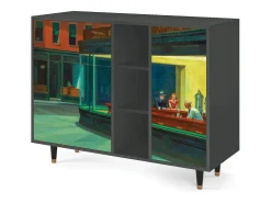 Aparador - 125x98x48 cm - BS2 - Nighthawks by Hopper, Antracita
