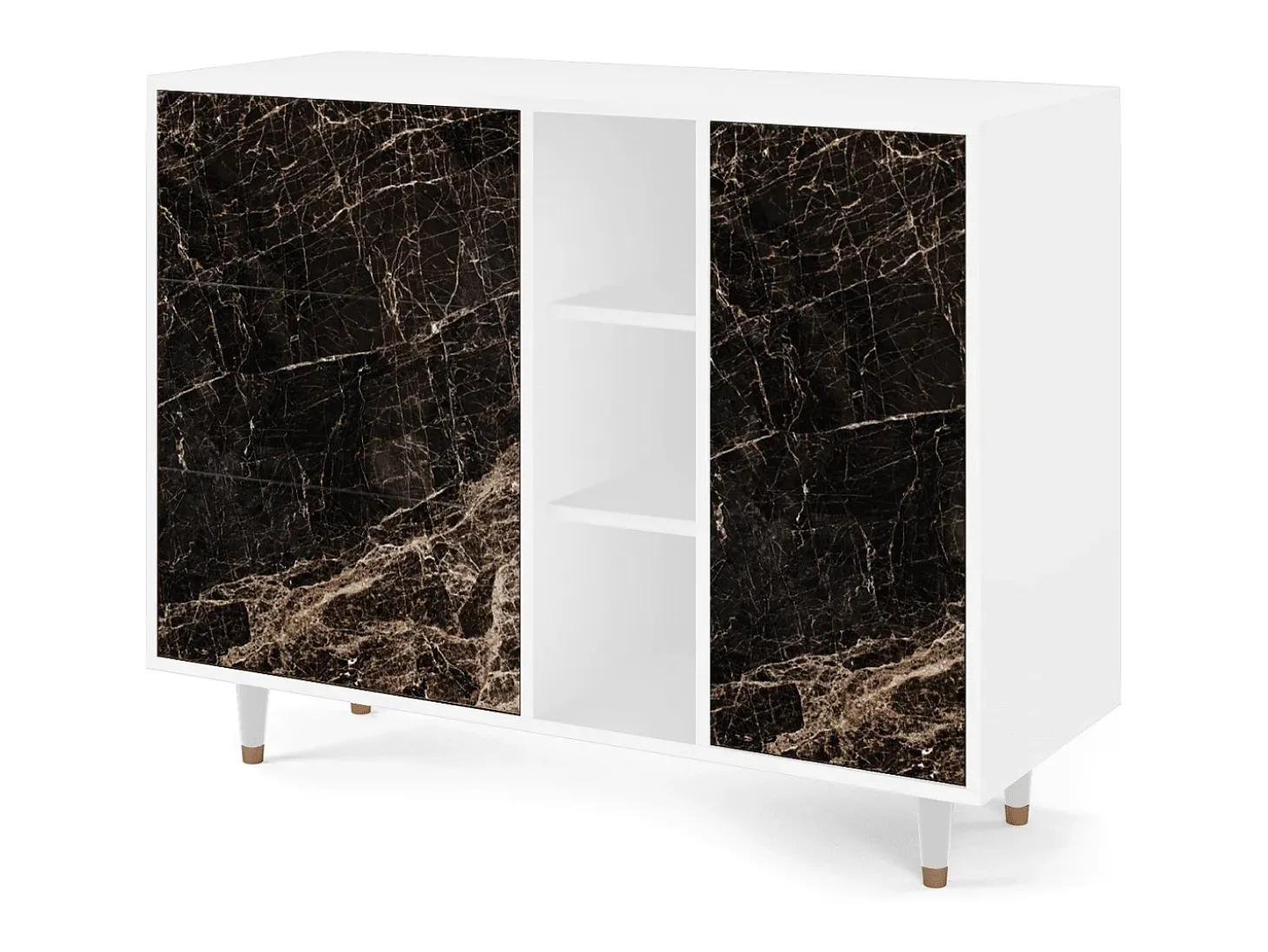 Aparador - 125x98x48 cm - BS2 - Night Abyss, Blanco