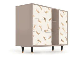 Aparador - 125x98x48 cm - BS2 - Nude Dragonflies, Latte