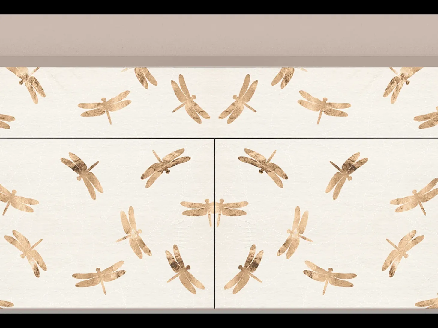 Aparador - 115x85x48 cm - BS4 - Nude Dragonflies, Latte