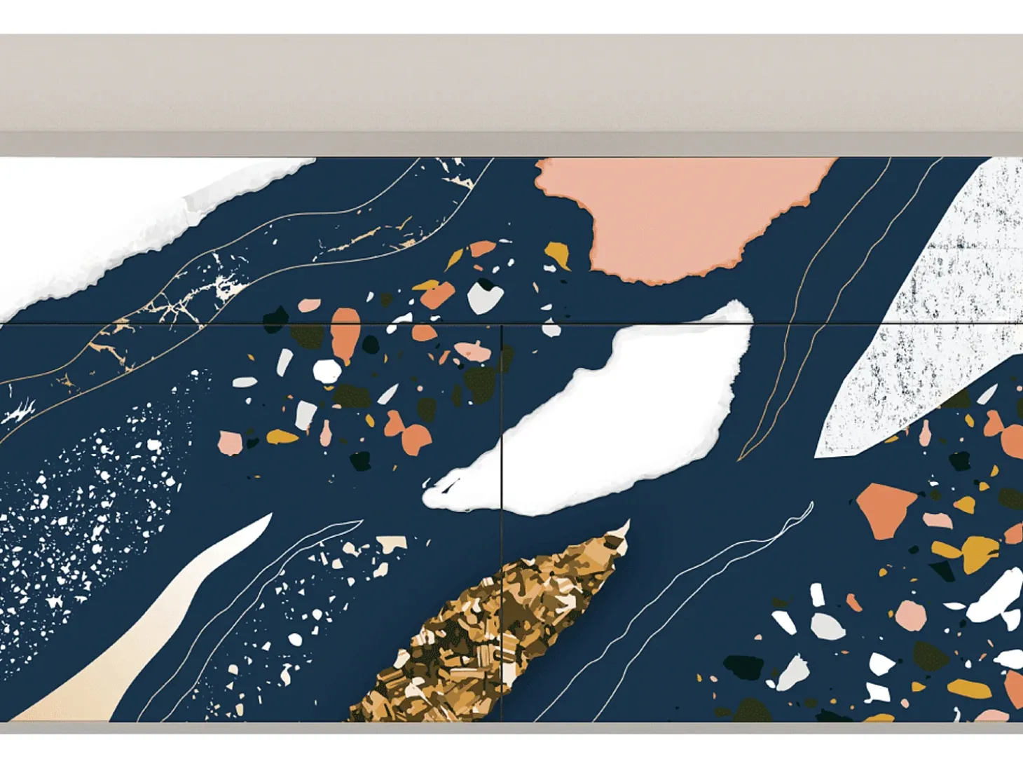 Aparador - 115x85x48 cm - BS4 - Nude Iceberg, Arena