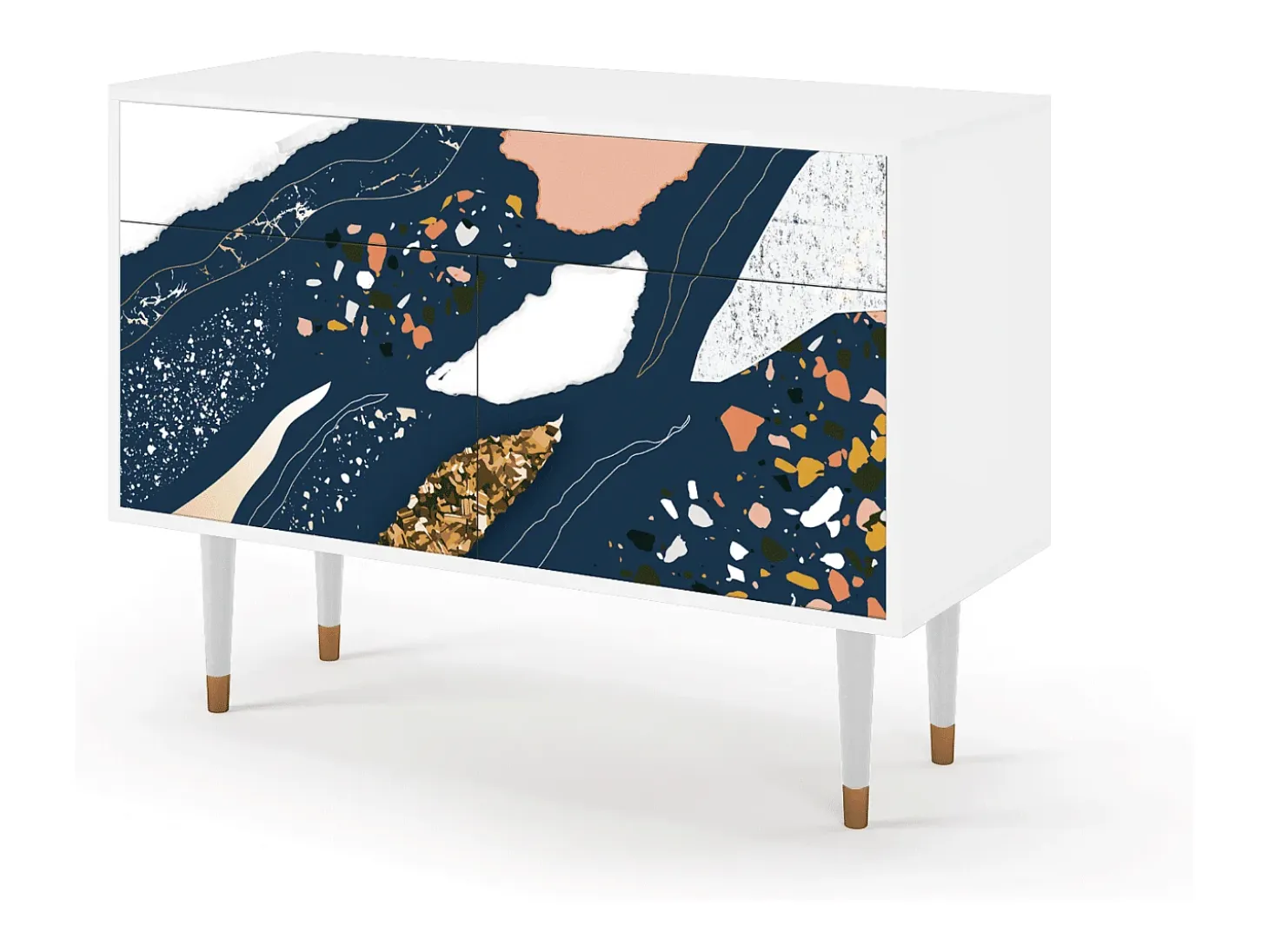 Aparador - 115x85x48 cm - BS4 - Nude Iceberg, Blanco