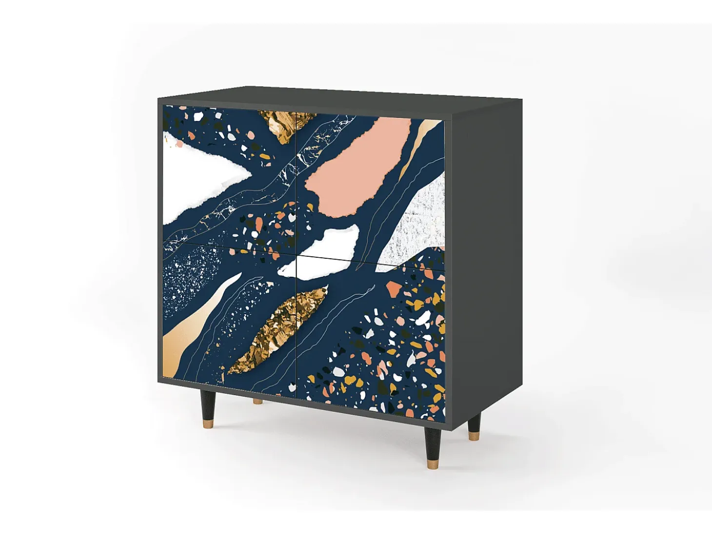 Aparador - 94x96x48 cm - BS3 - Nude Iceberg, Antracita