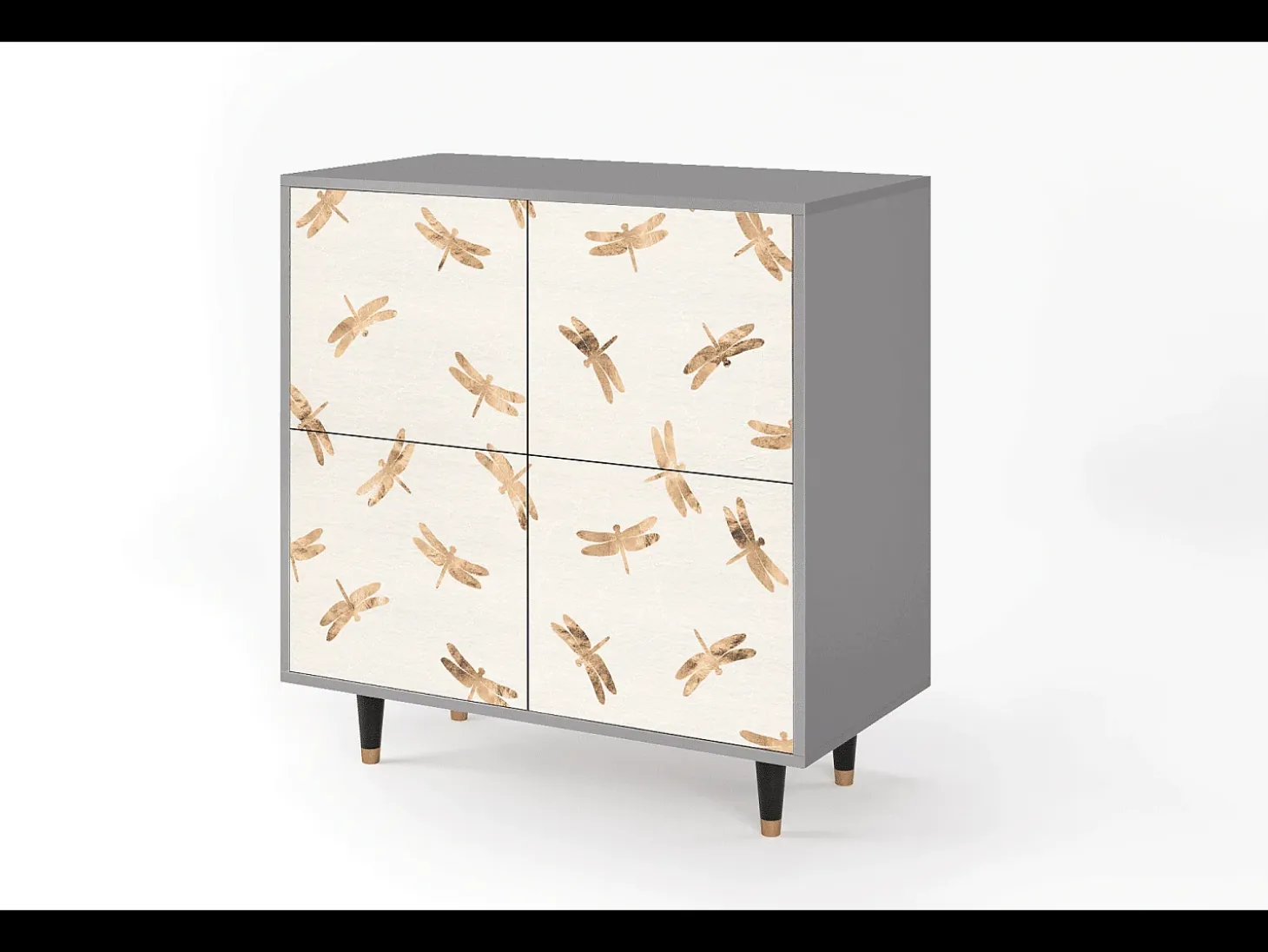 Aparador - 94x96x48 cm - BS3 - Nude Dragonflies, Gris