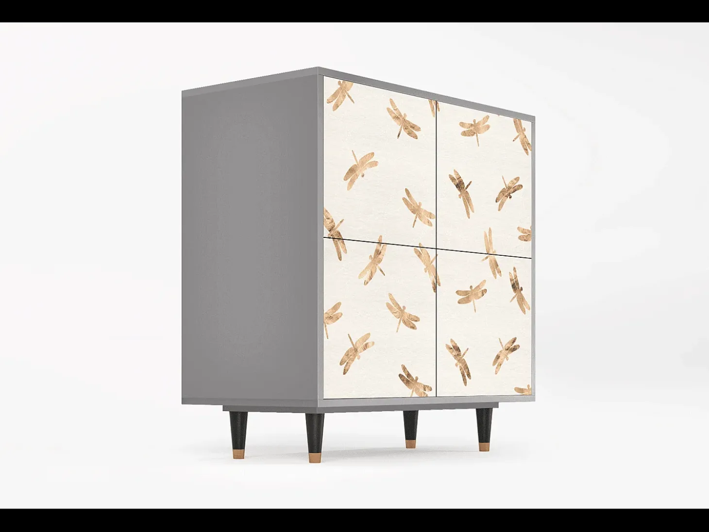 Aparador - 94x96x48 cm - BS3 - Nude Dragonflies, Gris