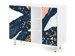 Aparador - 125x98x48 cm - BS2 - Nude Iceberg, Blanco