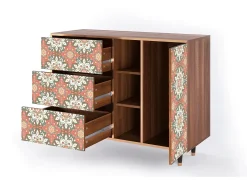 Aparador - 125x98x48 cm - BS2 - Peach Grove, Nogal