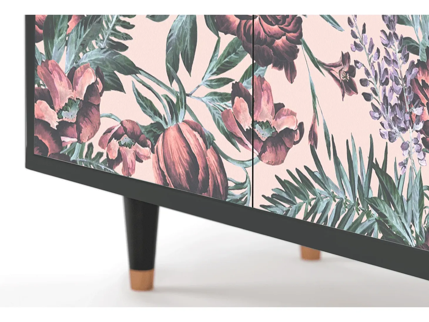 Aparador - 94x96x48 cm - BS3 - Peach Peonies, Antracita
