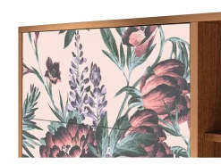 Aparador - 125x98x48 cm - BS2 - Peach Peonies, Nogal