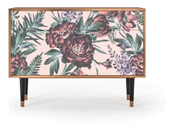 Aparador - 115x85x48 cm - BS4 - Peach Peonies, Nogal