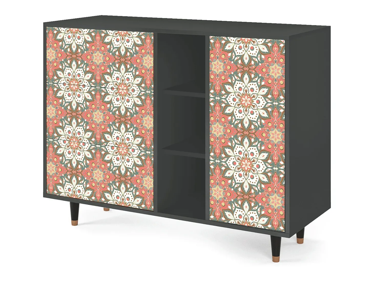 Aparador - 125x98x48 cm - BS2 - Peach Grove, Antracita