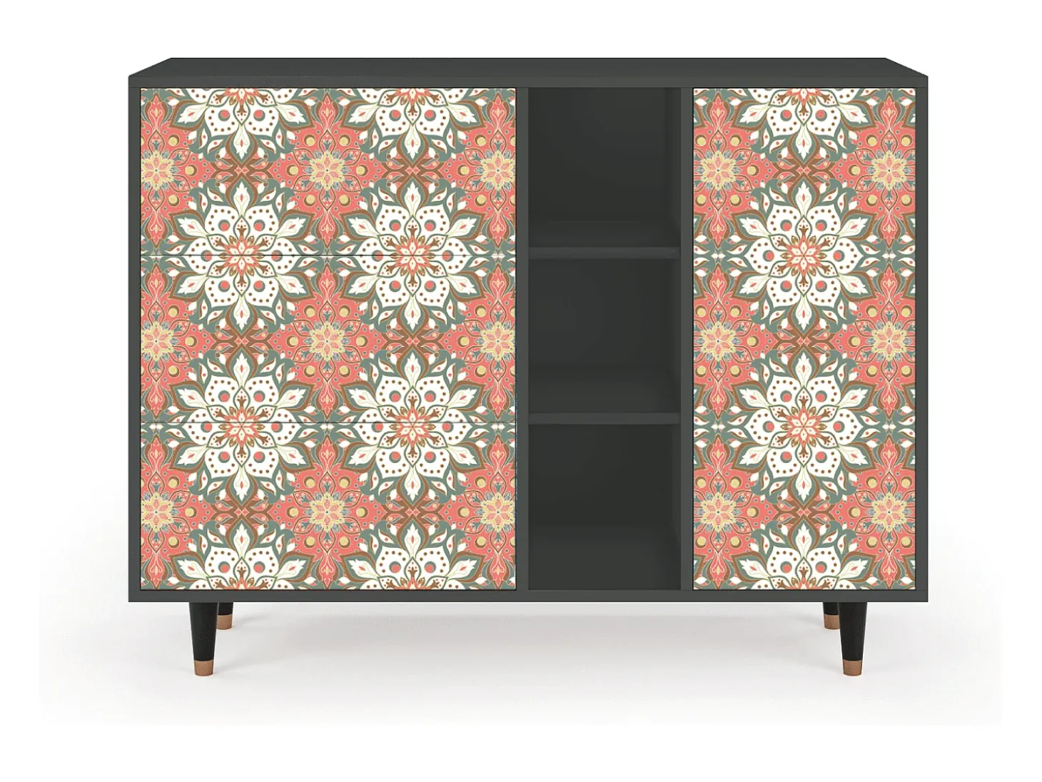 Aparador - 125x98x48 cm - BS2 - Peach Grove, Antracita