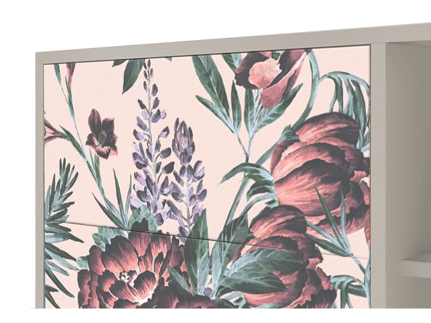 Aparador - 125x98x48 cm - BS2 - Peach Peonies, Arena