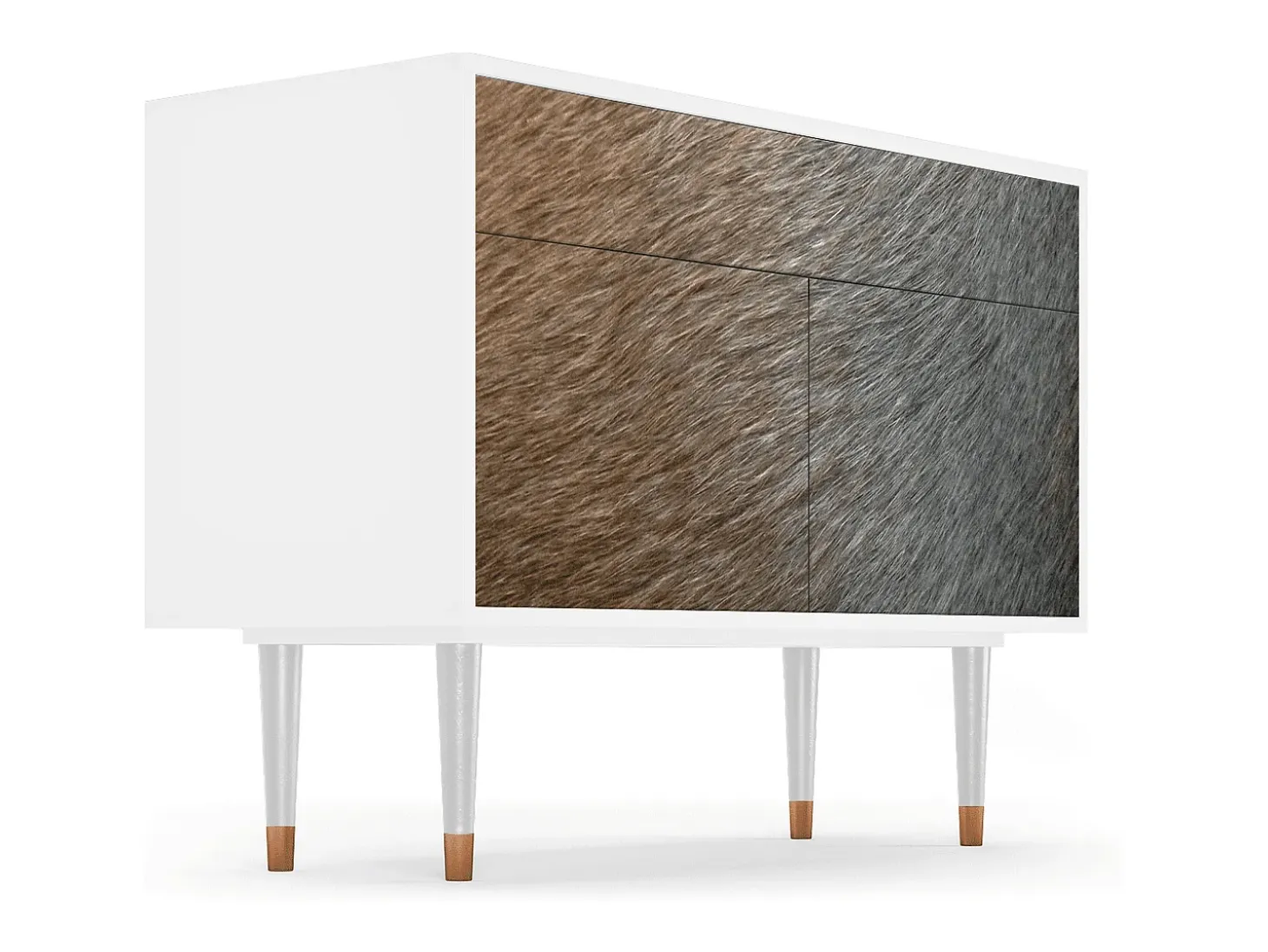 Aparador - 115x85x48 cm - BS4 - Peanut Hair, Blanco