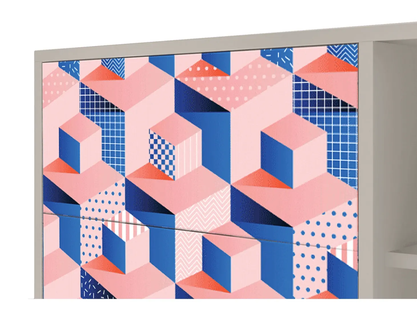 Aparador - 125x98x48 cm - BS2 - Pinky Squares, Arena