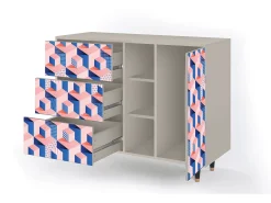 Aparador - 125x98x48 cm - BS2 - Pinky Squares, Arena