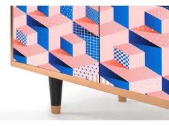Aparador - 94x96x48 cm - BS3 - Pinky Squares, Nogal