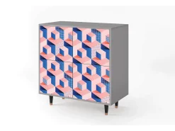Aparador - 94x96x48 cm - BS3 - Pinky Squares, Gris