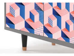Aparador - 94x96x48 cm - BS3 - Pinky Squares, Gris