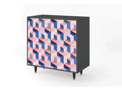 Aparador - 94x96x48 cm - BS3 - Pinky Squares, Antracita