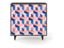 Aparador - 94x96x48 cm - BS3 - Pinky Squares, Antracita