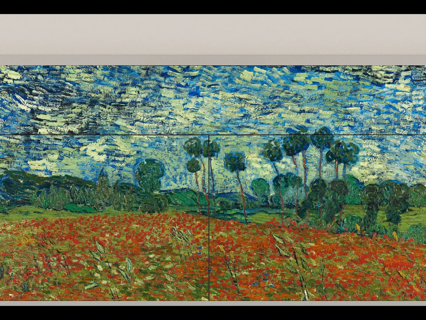 Aparador - 115x85x48 cm - BS4 - Poppy field by van Gogh, Arena