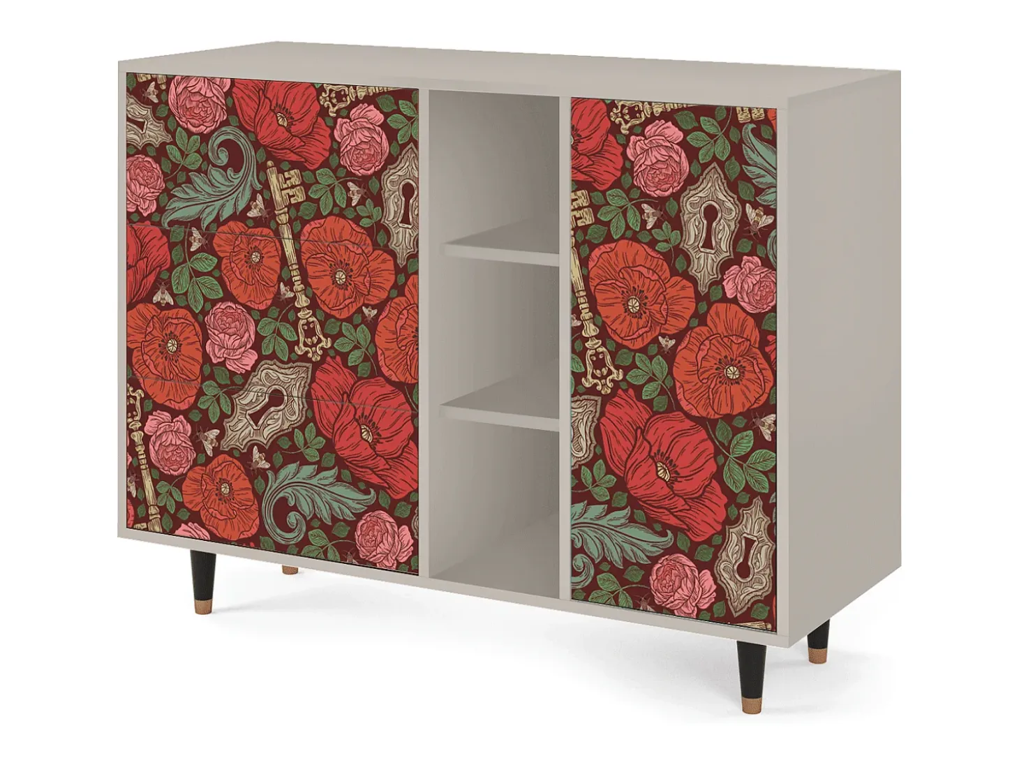 Aparador - 125x98x48 cm - BS2 - Poppy Garden, Arena